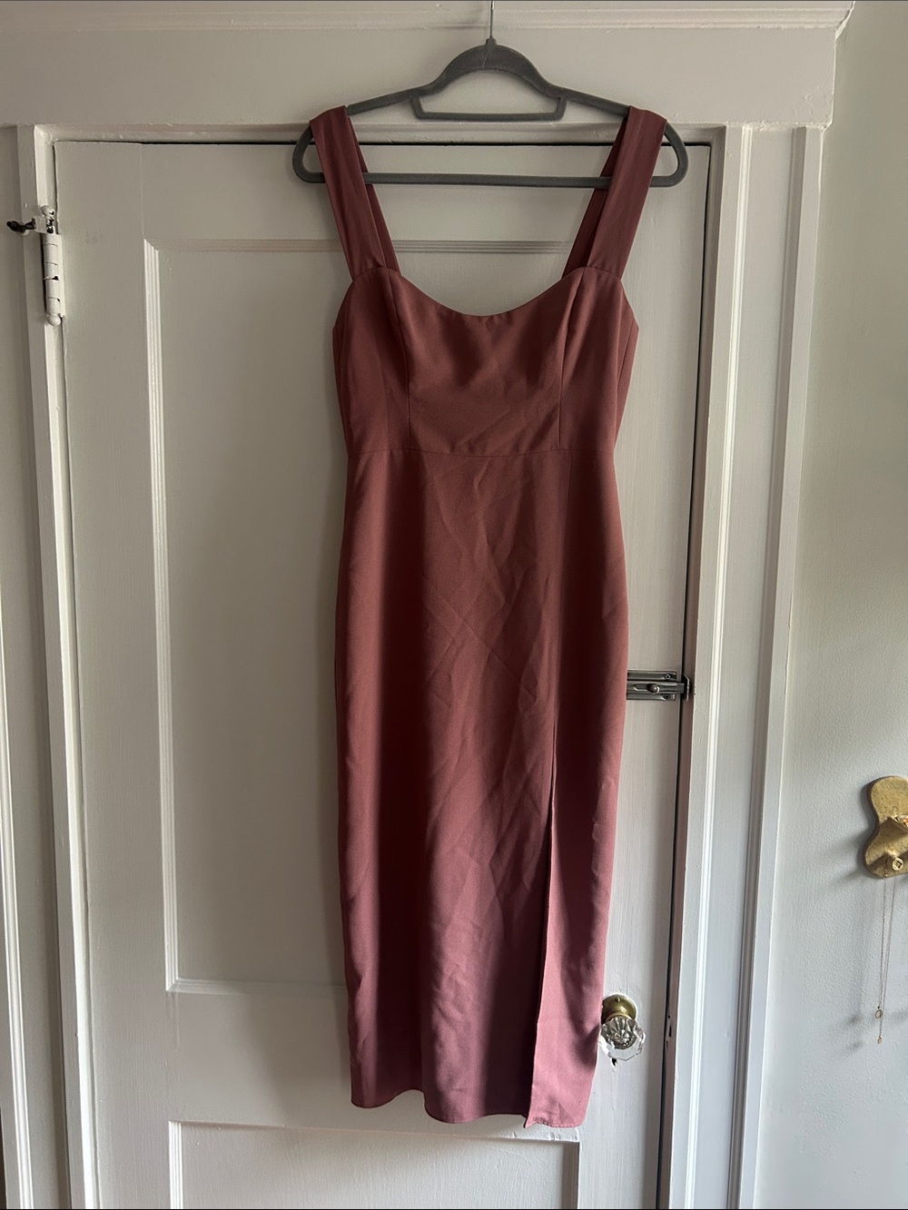 Sleeveless Midi Dress in Dusty Rose